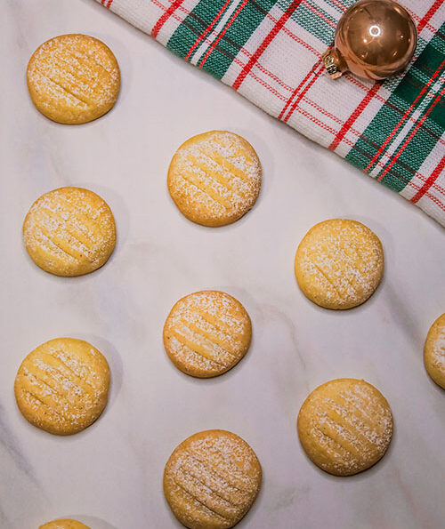 vegane Puddingplätzchen mit Vanillegeschmack