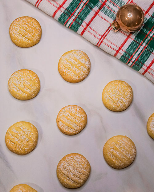 vegane Puddingplätzchen mit Vanillegeschmack