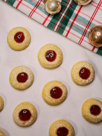 vegane Engelsaugen gefüllt mit Marmelade